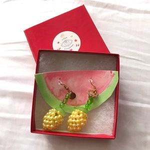 Susan Alexandra lemon meringue earrings